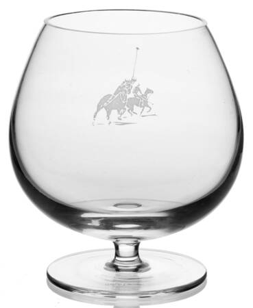 Polo Scene (No Safety Lip) Brandy Glass