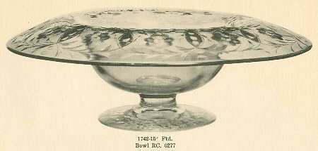 Cut 0277 15" Footed Bowl