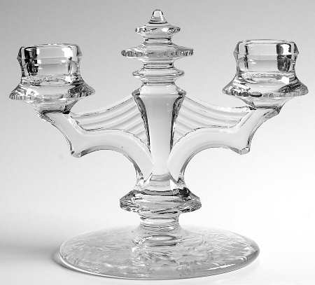 2010-2 (Gray Cut) Double Light Candlestick