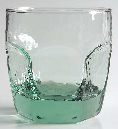 Chivalry Green On the Rocks Glass by Libbey Glass Company