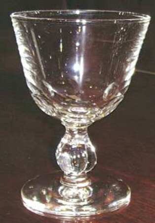 Coin Cut Cordial Glass