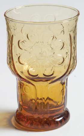 Country Garden Amber Juice Glass