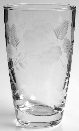 Crystal Garland Flat Tumbler