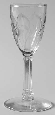 Crystal Leaf Cordial Glass