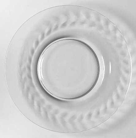Empire Wreath (Safety Lip) Luncheon Plate