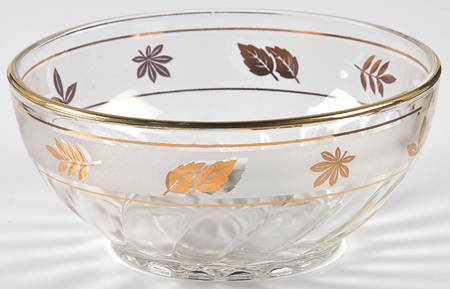 Golden Foliage Small Fruit Dessert Bowl