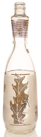 Golden Foliage Bar Bottle No Lid