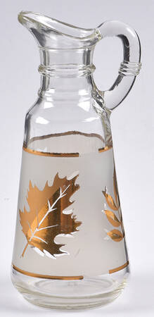 Golden Foliage Cruet No Stopper