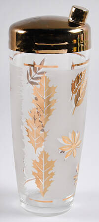 Golden Foliage Cocktail Shaker & Lid
