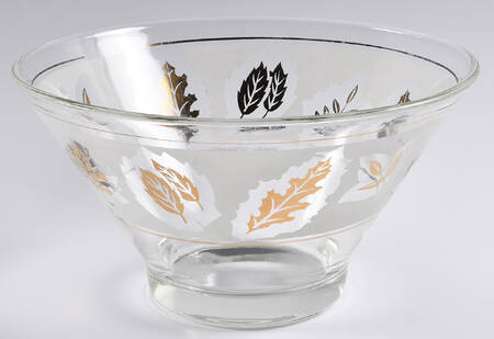 Golden Foliage Large Dessert Bowl