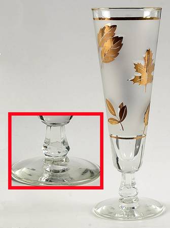 Golden Foliage Pilsner Glass