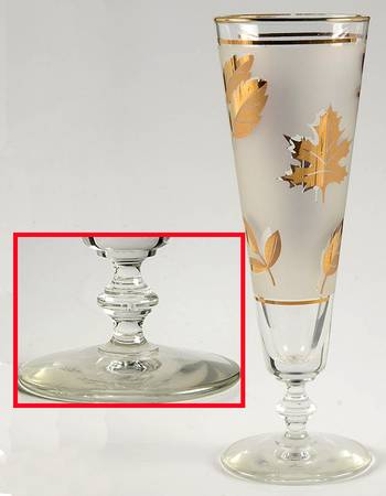 Golden Foliage Pilsner Glass