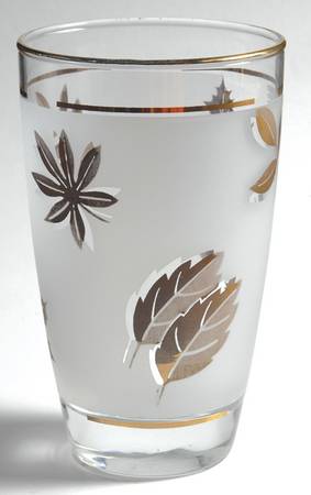 Golden Foliage Highball Glass
