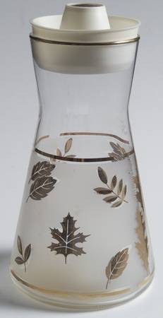 Golden Foliage Carafe & Plastic Stopper