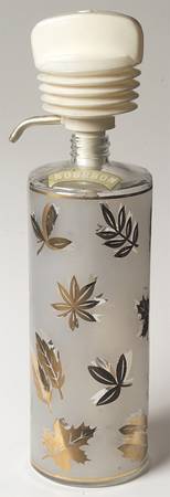 Golden Foliage Liquor Bottle with Plastic Dispenser