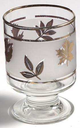 Golden Foliage On the Rocks Glass