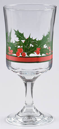 Holly & Berries Water Goblet