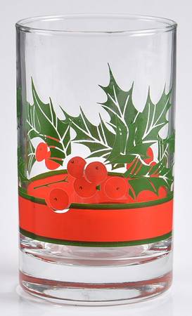 Holly & Berries Juice Glass