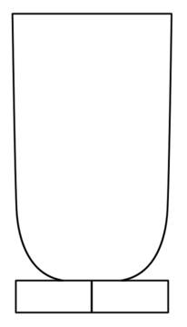 Knickerbocker Clear (Stem 3400, Square Base)