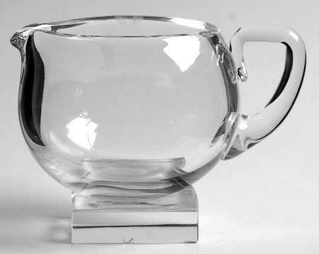 Knickerbocker Clear (Stem 3400, Square Base) Creamer