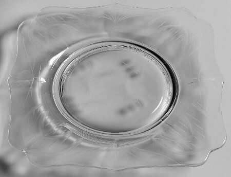 Mosque Rose Square Plate