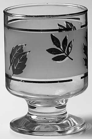 Silver Leaf On the Rocks Glass