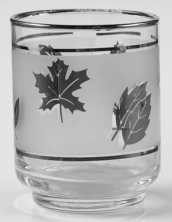 Silver Leaf Flat Tumbler