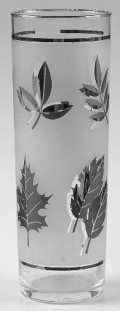 Silver Leaf Tom Collins Glass