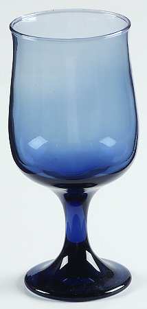 Tulip Dusky Blue Wine Glass