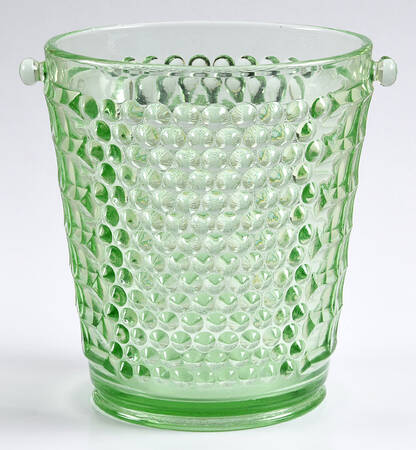 American Pioneer Green Ice Bucket, No Detachable Handle