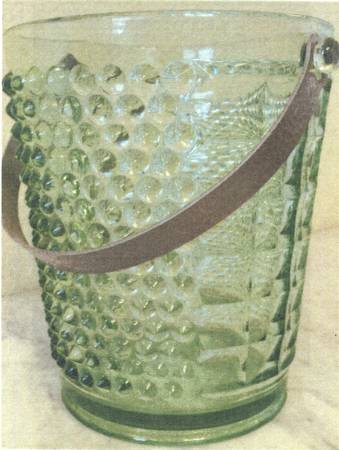 American Pioneer Green Ice Bucket with Detachable Handle