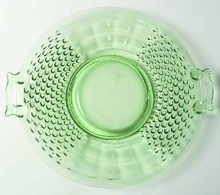 American Pioneer Green 11" 2 Handled Plate