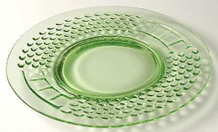American Pioneer Green Luncheon Plate