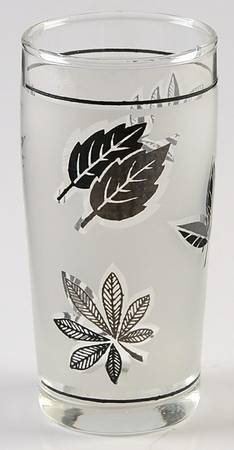 Silver Foliage  Flat Juice Glass