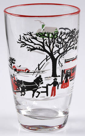 Currier & Ives 10 Oz Flat Tumbler
