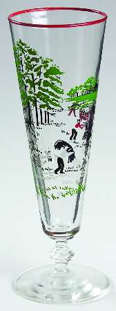 Currier & Ives Pilsner Glass