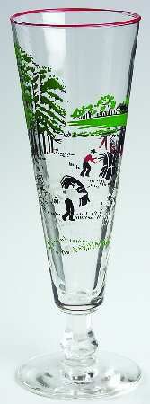 Currier & Ives Pilsner Glass