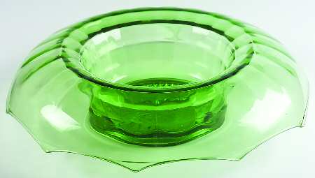 Octagon Bamboo Optic Green 13" Rolled Edge Bowl