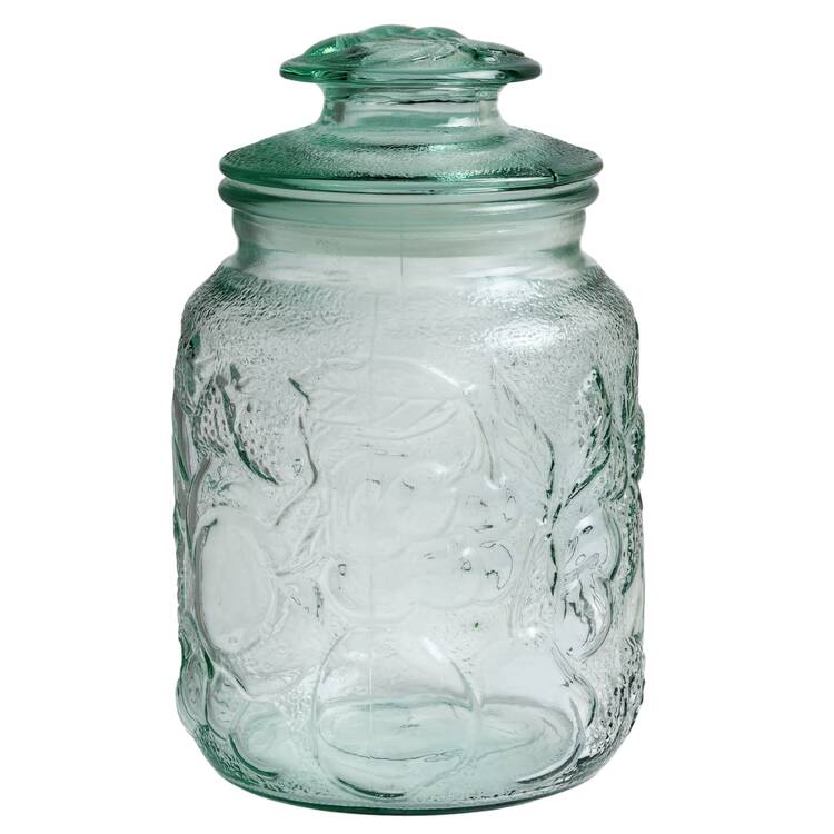 Orchard Fruit Green Medium Canister & Lid