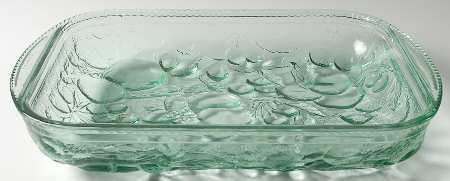 Orchard Fruit Green 13" Rectangular Baker