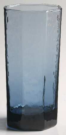 Facets Cobalt Highball Glass