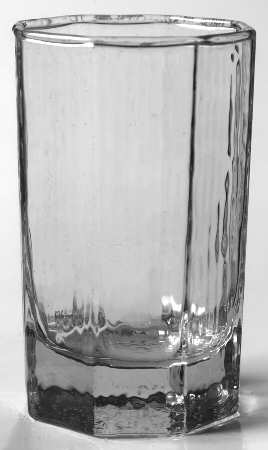 Facets Clear Flat Juice Glass