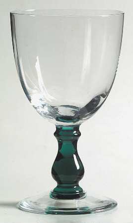 Deauville Green Wine Glass