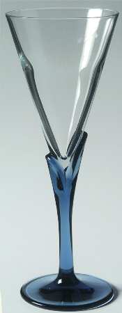 Florian Bleu Fluted Champagne