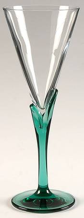 Florian Verde Fluted Champagne