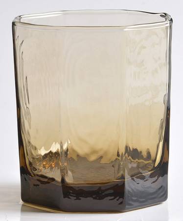 Facets Brown On the Rocks Glass
