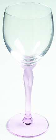 Spring Mist Pink Wine Glass