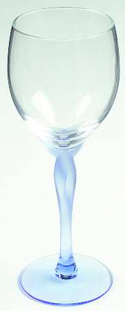 Spring Mist Blue Wine Glass