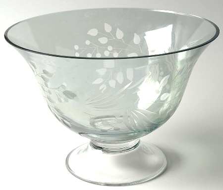 Williamsburg Boxwood and Pine Green 9" Footed Bowl