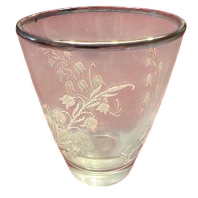 Lily of the Valley Flat Juice Glass